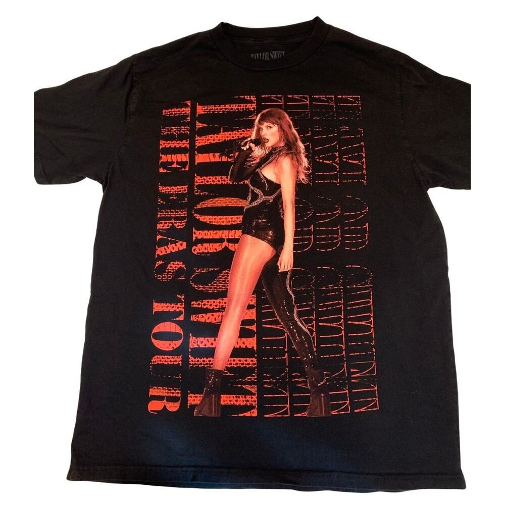 TAYLOR SWIFT THE ERAS TOUR Size L T-SHIRT REPUTATION LIVE PHOTO Official Overszd